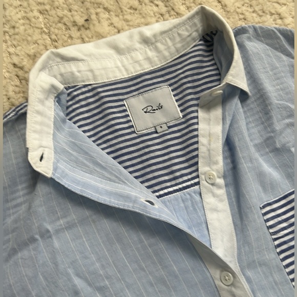 NWOT Rails Emory Moxed Striped Shirt Sz. S - Picture 4 of 5